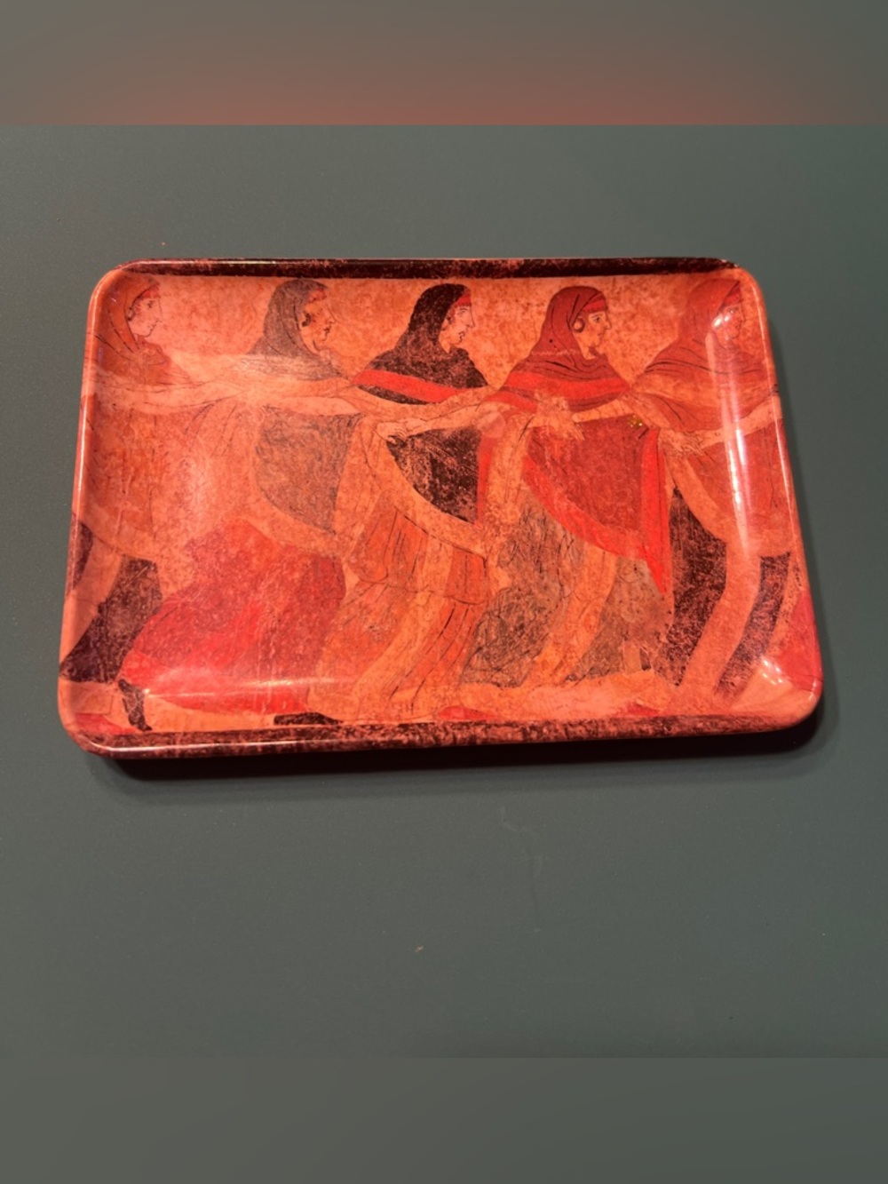 Roman And The Early Christian Painting Melamine Trinket Tray 6” X 4” Italy